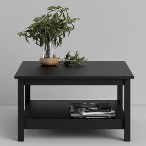 Macron Wooden Square Coffee table In Matt Black