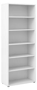 Prax 5 Shelves Home And Office Bookcase In White