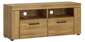 Corco Wooden 2 Drawers TV Stand In Grandson Oak