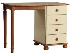 Copenham Wooden Dressing Table In Cream And Pine