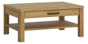 Corco Wooden 1 Drawer Coffee Table In Grandson Oak