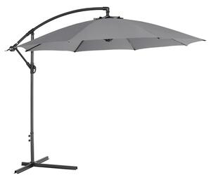 Athine 300cm Round Cantilever Parasol In Light Grey