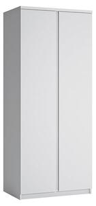 Felton Wooden Double Door Wardrobe In Alpine White