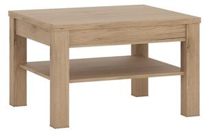 Kenstoga Wooden Square Coffee Table In Grained Oak