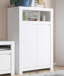 Neka Wooden 2 Doors Storage Cabinet In Alpine White