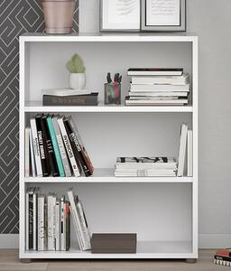 Prax Wooden 2 Shelves Home And Office Bookcase In White