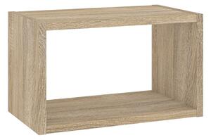 Romtree Wooden Wall Shelving Unit In Oak