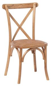 Hapron Cross Back Wooden Dining Chair In Light Oak