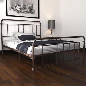 Wayne Metal Double Bed In Bronze