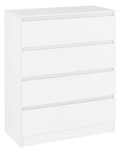 Mcgowan Wooden Chest Of Drawers In White With 4 Drawers