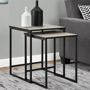 Stewarts Wooden Set Of 2 Nesting Tables In Sonoma Oak