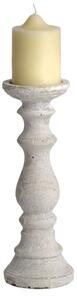 Hilari Medium Stone Candle Holder In Cream