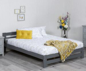 Zenota Wooden Single Bed In Grey