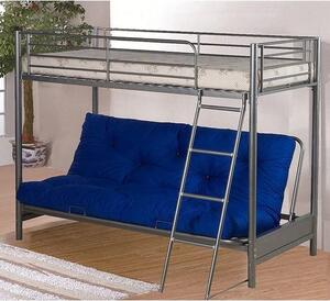 Awoka Futon Metal Bunk Bed In Silver