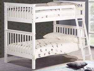 Olacrane Wooden Single Bunk Bed In White