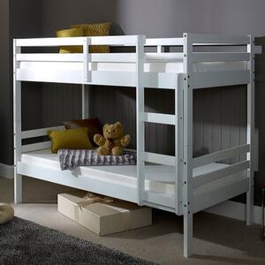 Derosta Wooden Single Bunk Bed In White