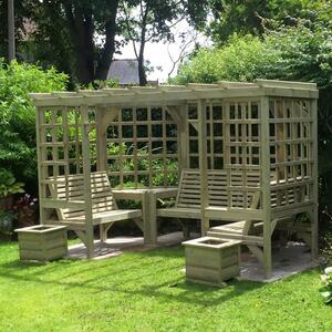 Aldgate Wooden Garden 7 Seater Arbour