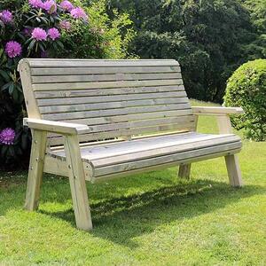 Erog Wooden Outdoor 3 Seater Bench