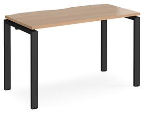 Arkos 1200mm Wooden Computer Desk In Beech With Black Legs