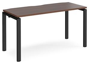 Arkos 1400mm Wooden Computer Desk In Walnut With Black Legs