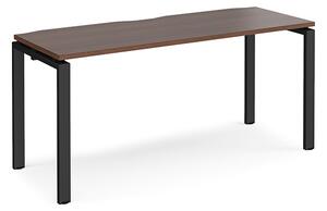 Arkos 1600mm Wooden Computer Desk In Walnut With Black Legs