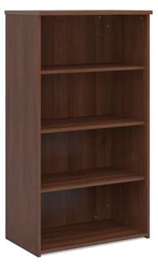 Upton Home And Office Wooden Bookcase In Walnut With 3 Shelves