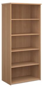 Upton Home And Office Wooden Bookcase In Beech With 4 Shelves