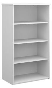 Upton Home And Office Wooden Bookcase In White With 3 Shelves