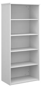 Upton Home And Office Wooden Bookcase In White With 4 Shelves