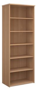 Upton Home And Office Wooden Bookcase In Beech With 5 Shelves