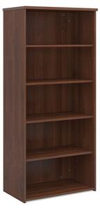 Upton Home And Office Wooden Bookcase In Walnut With 4 Shelves