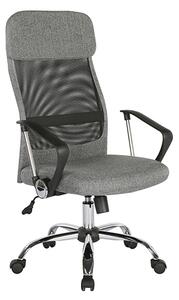 Chord High Back Fabric Home And Office Chair In Grey