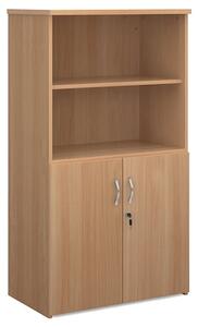 Upton Wooden Combination Storage Cabinet In Beech With 3 Shelves