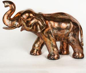 Maverick Metal Elephant Figurine Sculpture In Antique Bronze