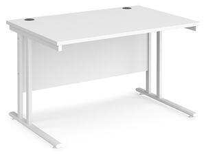 Melor 1200mm Cantilever Legs Wooden Computer Desk In White