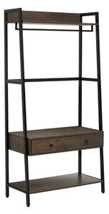 Bradken Dark Oak Wooden Storage Unit With Black Metal Frame