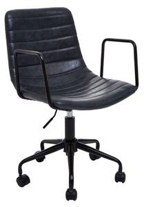 Fortas Leather Home And Office Chair In Grey