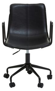 Brinson Leather Home And Office Chair In Black