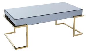 Kayo Grey Glass Top Coffee Table With Gold Stainless Steel Base