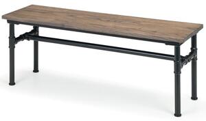 Caelum Wooden Dining Bench In Mocha Elm