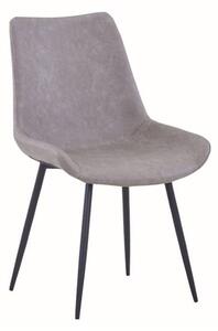 Imperia Fabric Upholstered Dining Chair In Light Grey