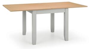 Raisie Extending Wooden Dining Table In Elephant Grey