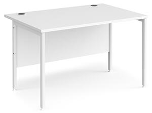 Melor 1200mm H-Frame Legs Wooden Computer Desk In White