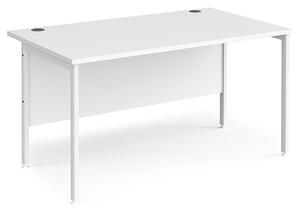 Melor 1400mm H-Frame Legs Computer Desk In White