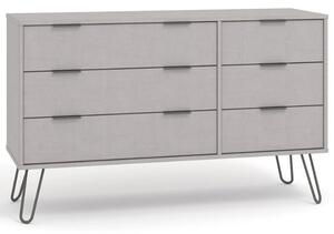 Avoch Wooden Chest Of 6 Drawers In Grey