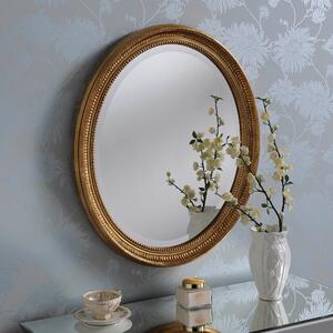 Yearn Ornate Oval Mirror, Gold Effect Effect 71x61cm Gold Effect