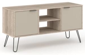 Avoch Wooden TV Stand With 2 Doors In Light Oak