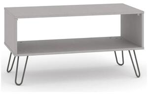 Avoch Wooden Open Coffee Table In Grey