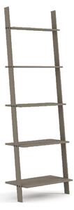 Consett Wooden Ladder Shelving Unit In Grey And Oak