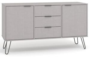 Avoch Wooden Sideboard In Grey With 2 Doors 3 Drawers